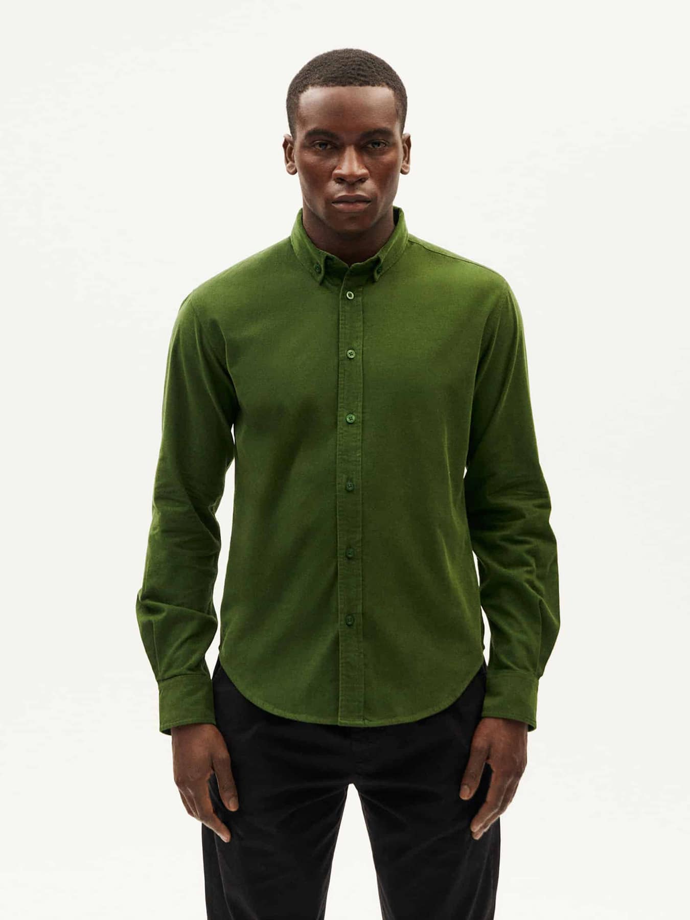 Hemden & Polos Hemd Ant Microcorduroy Thinking Mu Cactus 1