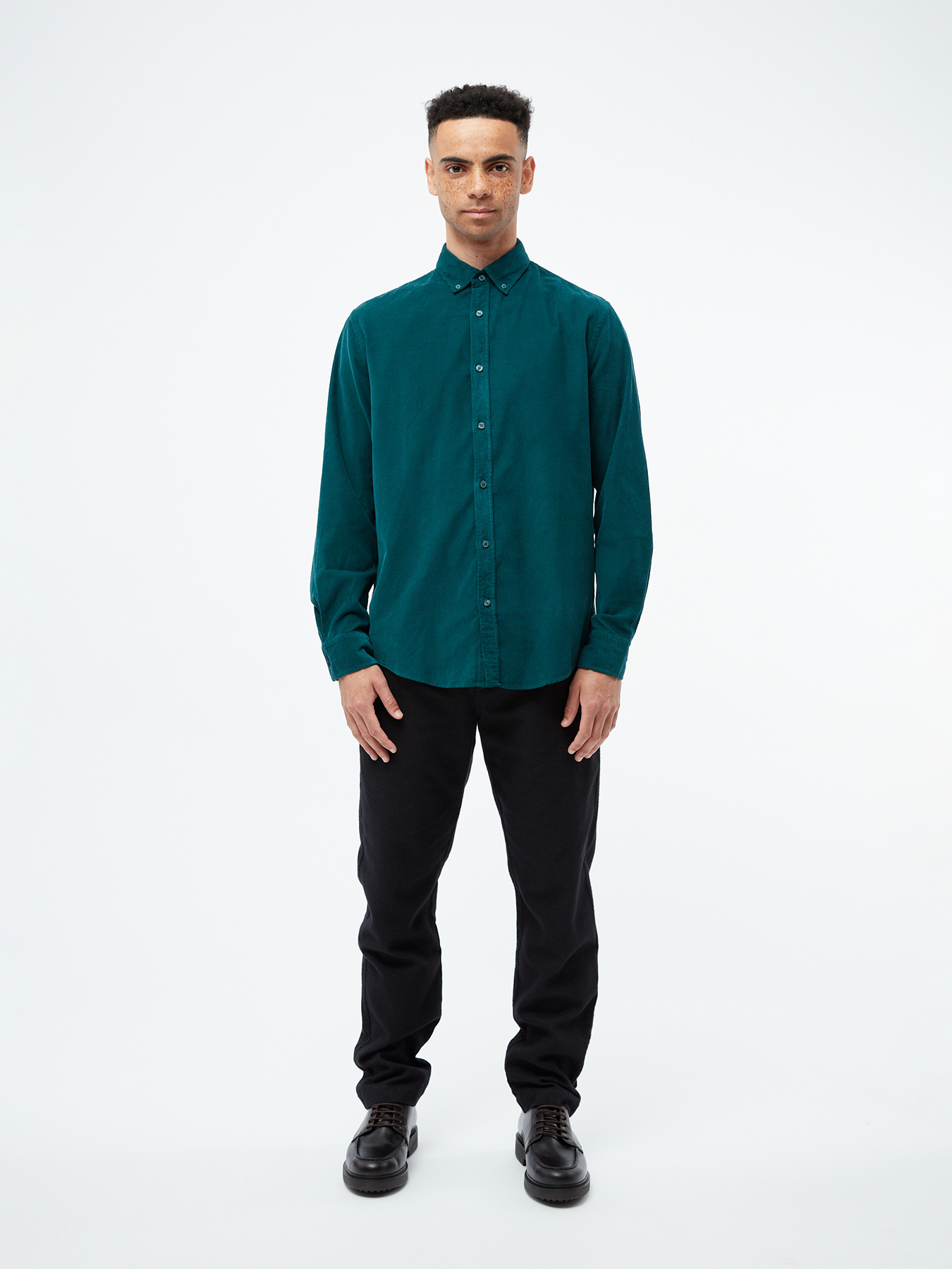 Hemden & Polos Hemd Gbfabio Givn Dark Teal 2