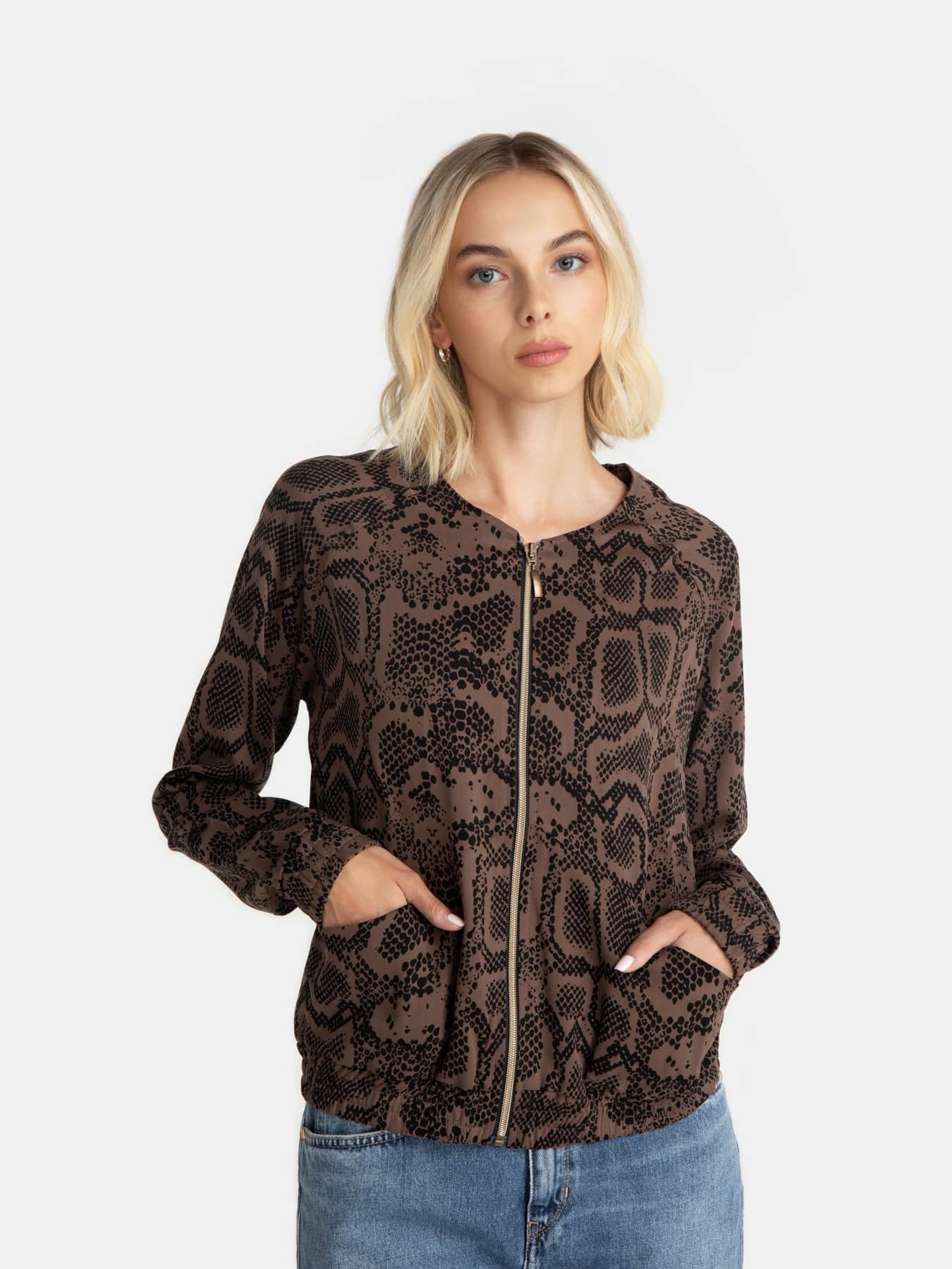 Jacke Blouson Boca Lovjoi Brown Python 1