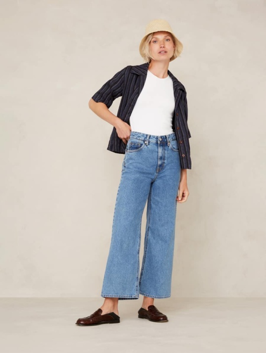 Jeans Jeans Elisabeth Cropped Kings Of Indigo Clean Holo Mid Vintage 1