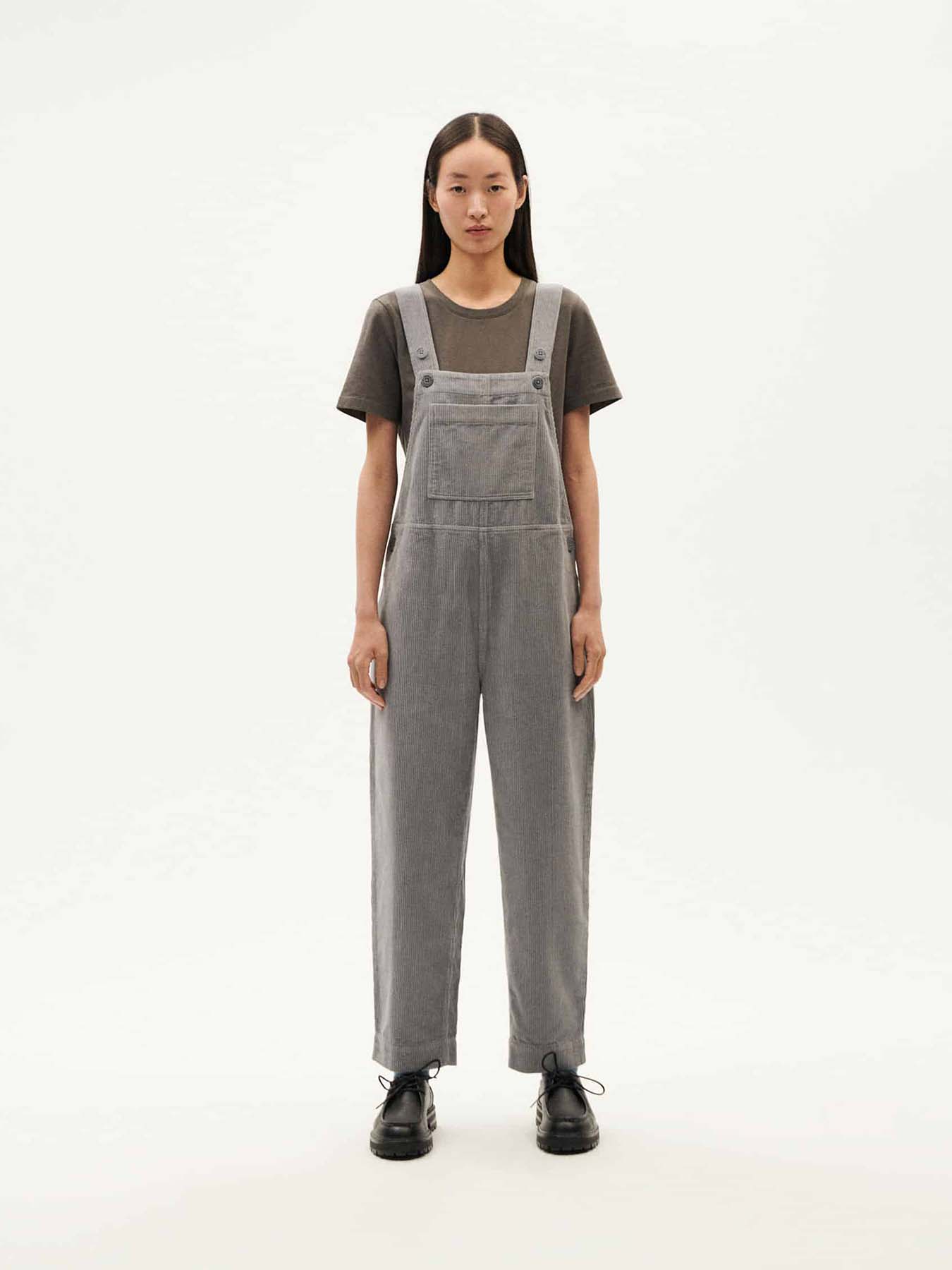 Jumpsuit Luz Corduroy Thinking Mu River Grey 1