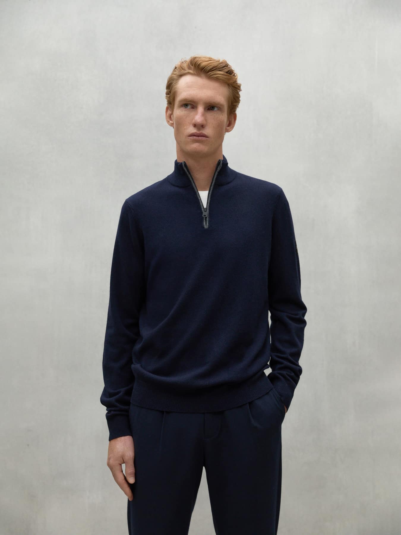 Pullover Knit Larchalf Ecoalf Deep Navy 1