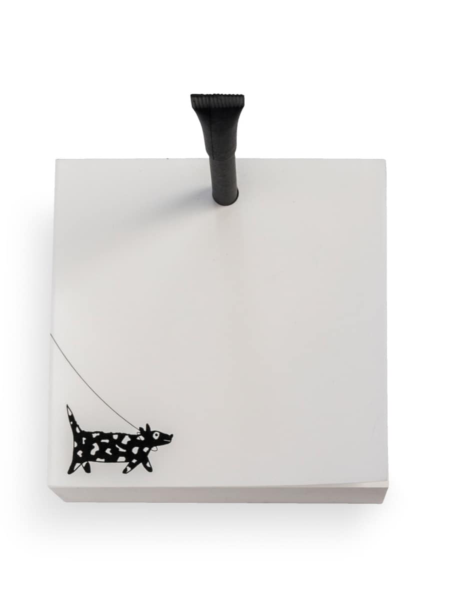 Schreibblock Blocnote Xl Dog Black Pen Helenb 01