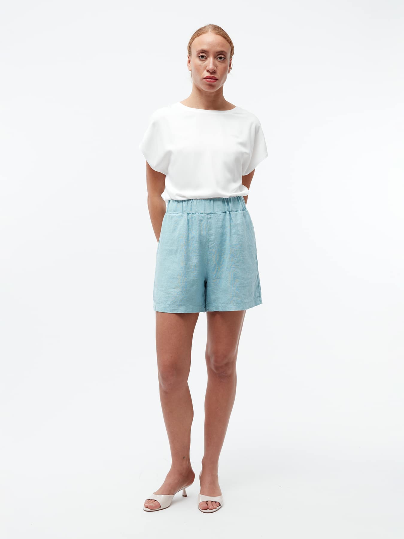 Shorts Clementine Linen Givn Irish Mint 01