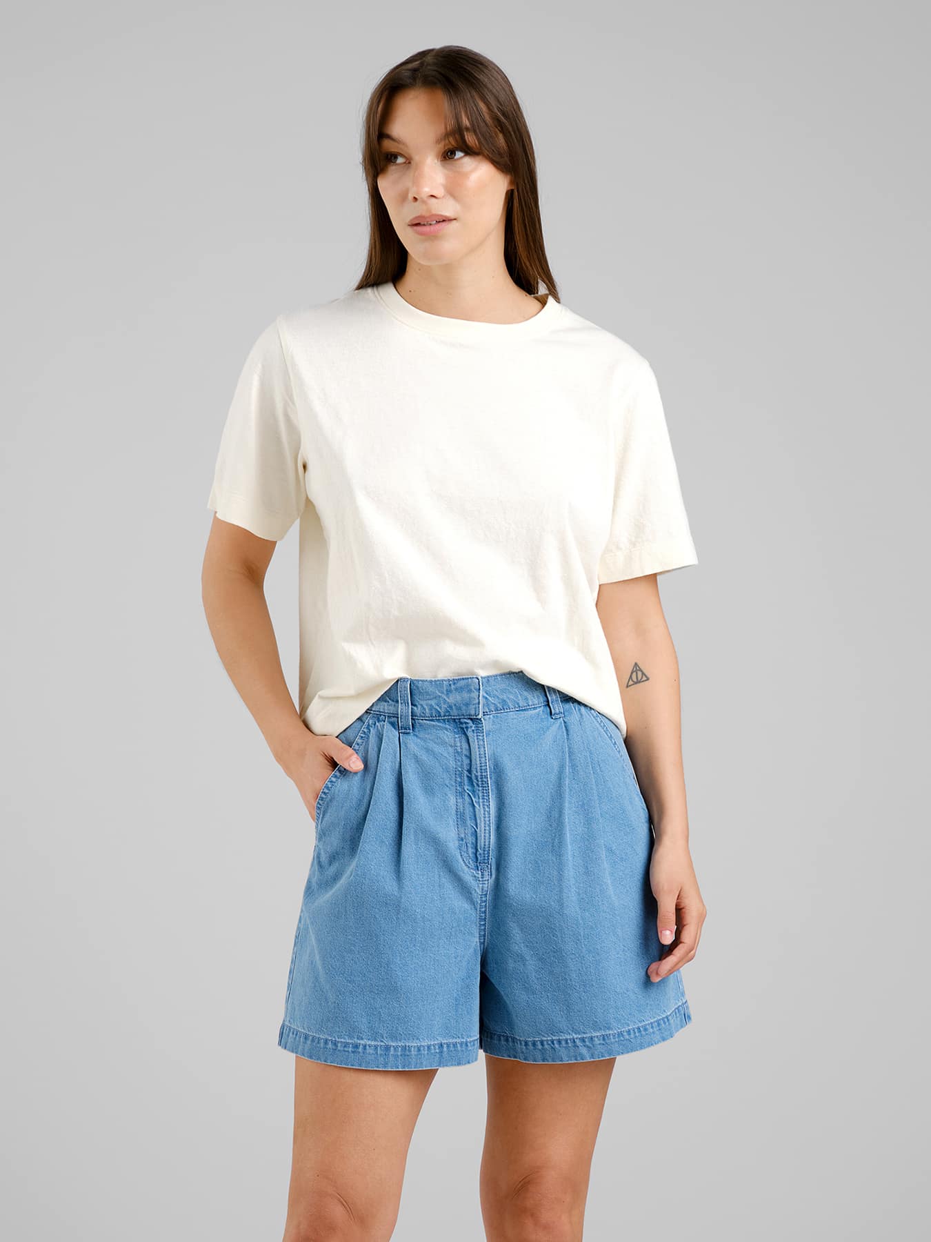 Shorts Djupvik Denim Dedicated Light Blue 01