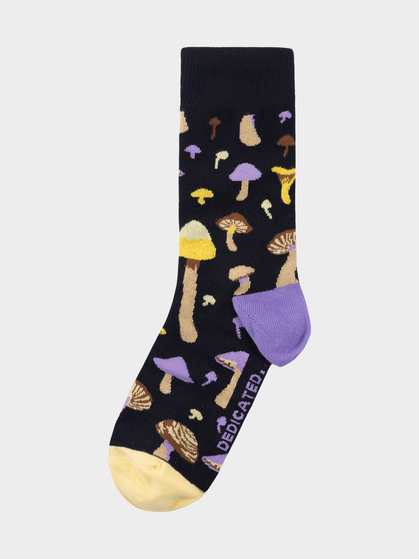 Socken Sigtuna Mushrooms Dedicated Black 1