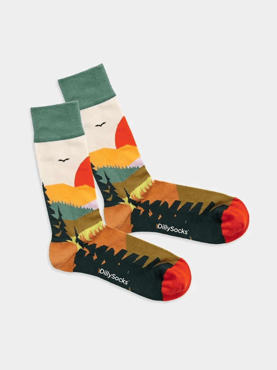 Socken Socken Forest Sunset Dilly Socks 1