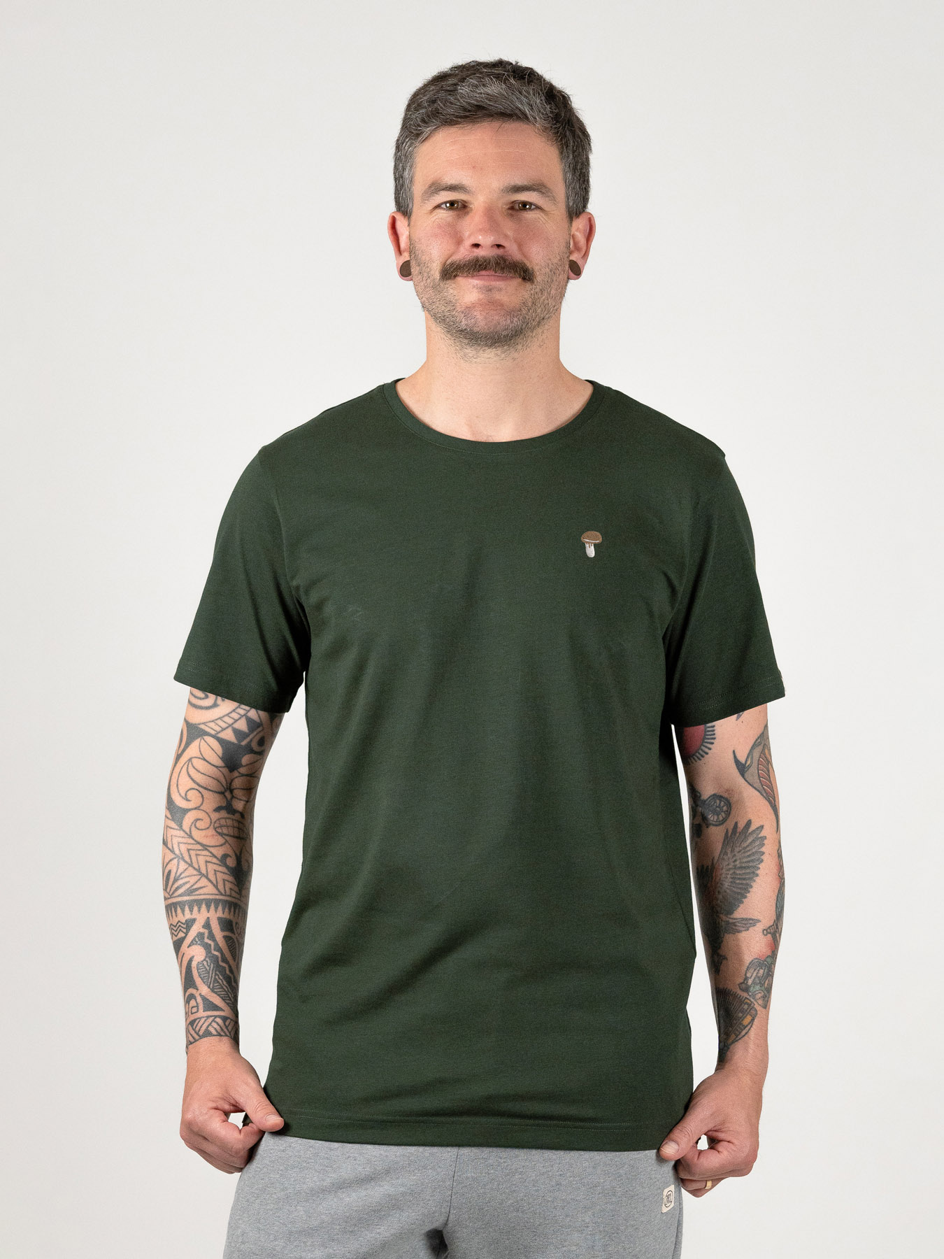 T Shirt Fungi Men Zrcl Dark Green 01