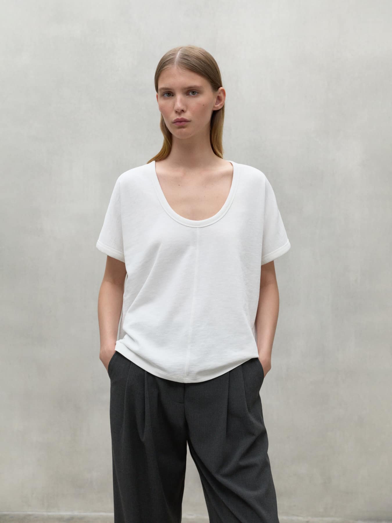 T Shirt Grausalf Ecoalf Off White 1