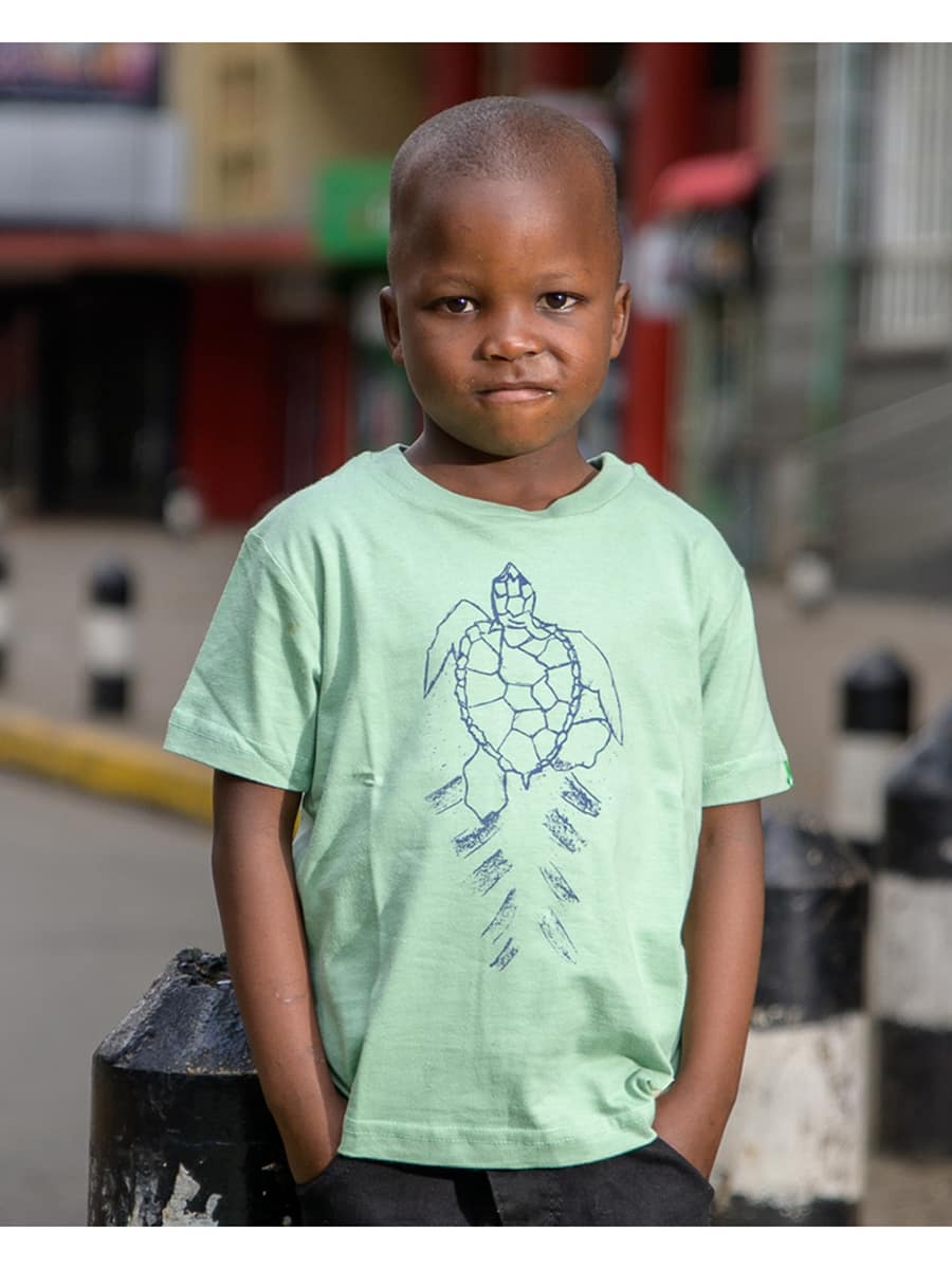 T Shirt Kinder Watamu Kipepeo Clothing Mintgruen 01