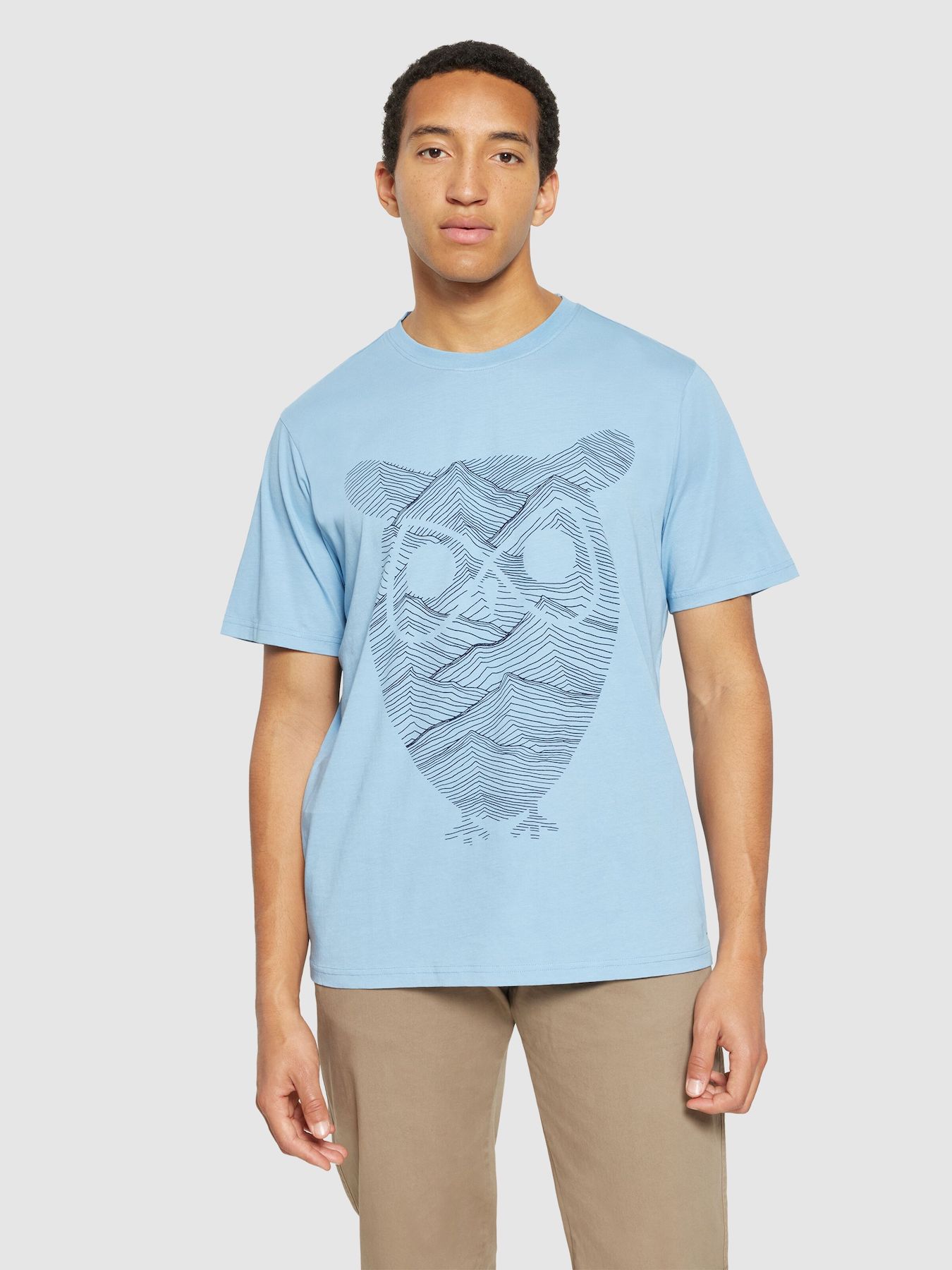 T Shirts T Shirt Regular Fit Mountain Knowledge Cotton Apparel Glacier Lake 1