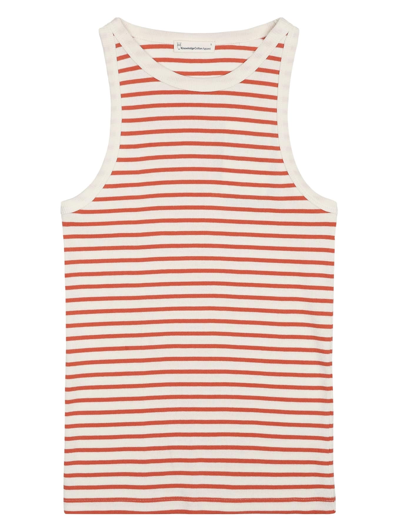 Tops Damen Top Striped Racer Knowledge Cotton Apparel Red Stripe 1